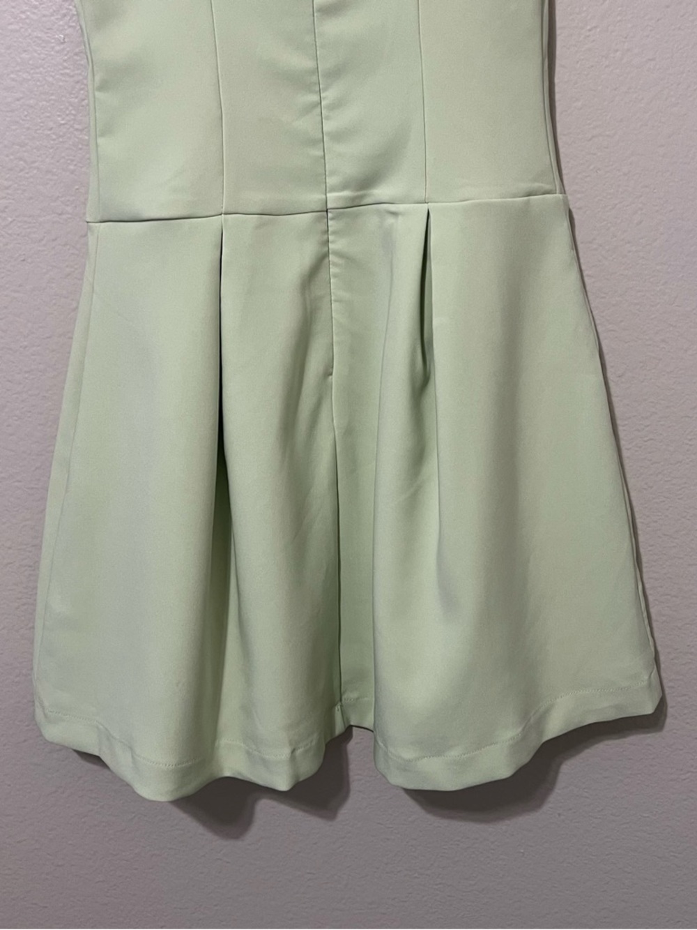 Sweetheart Neckline Mini Dress in Pale Mint - Picture 9 of 10